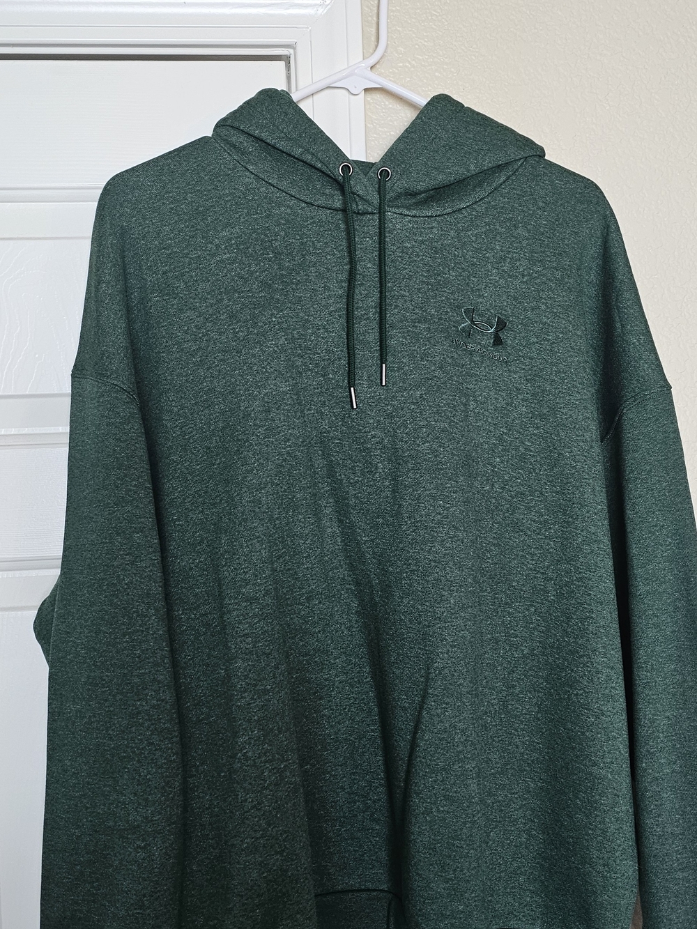 Under Armour Men's Heather Hunter Green Pullover Hoodie